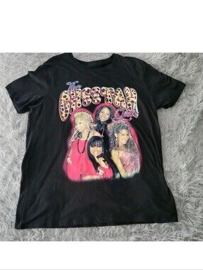 NEW Retro Y2k Disney The Cheetah Girls Raven Leopard Black Pink T Shirt Top L